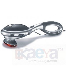 OkaeYa Infrared Massager Handheld Full Body Massager With Vibration Neck Shoulder Back Massager With Infrared Heat With Two Attachments